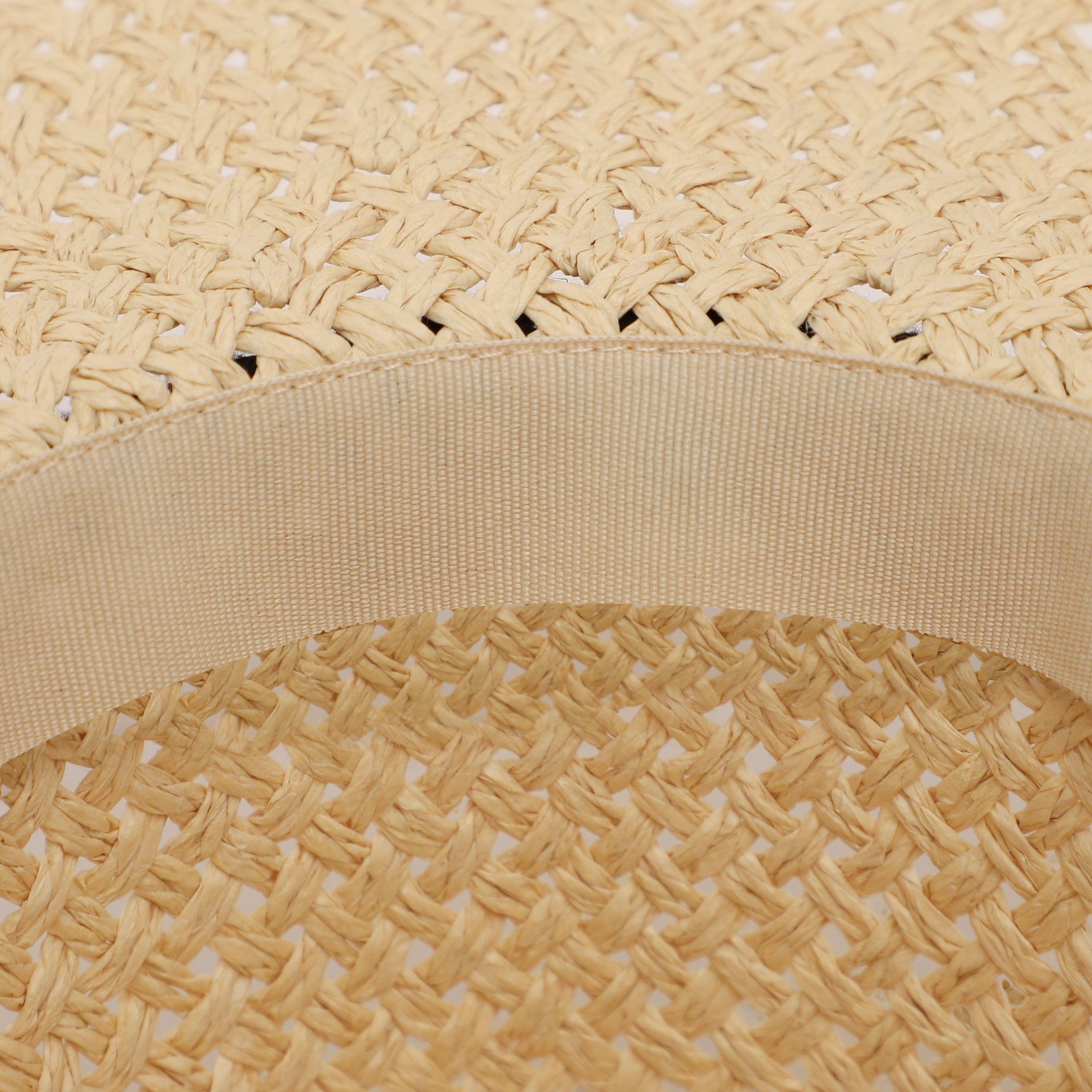Wholesale Unisex Paper Straw Cowboy Hat with Upturned Brim and UPF 50+ Sun Protection