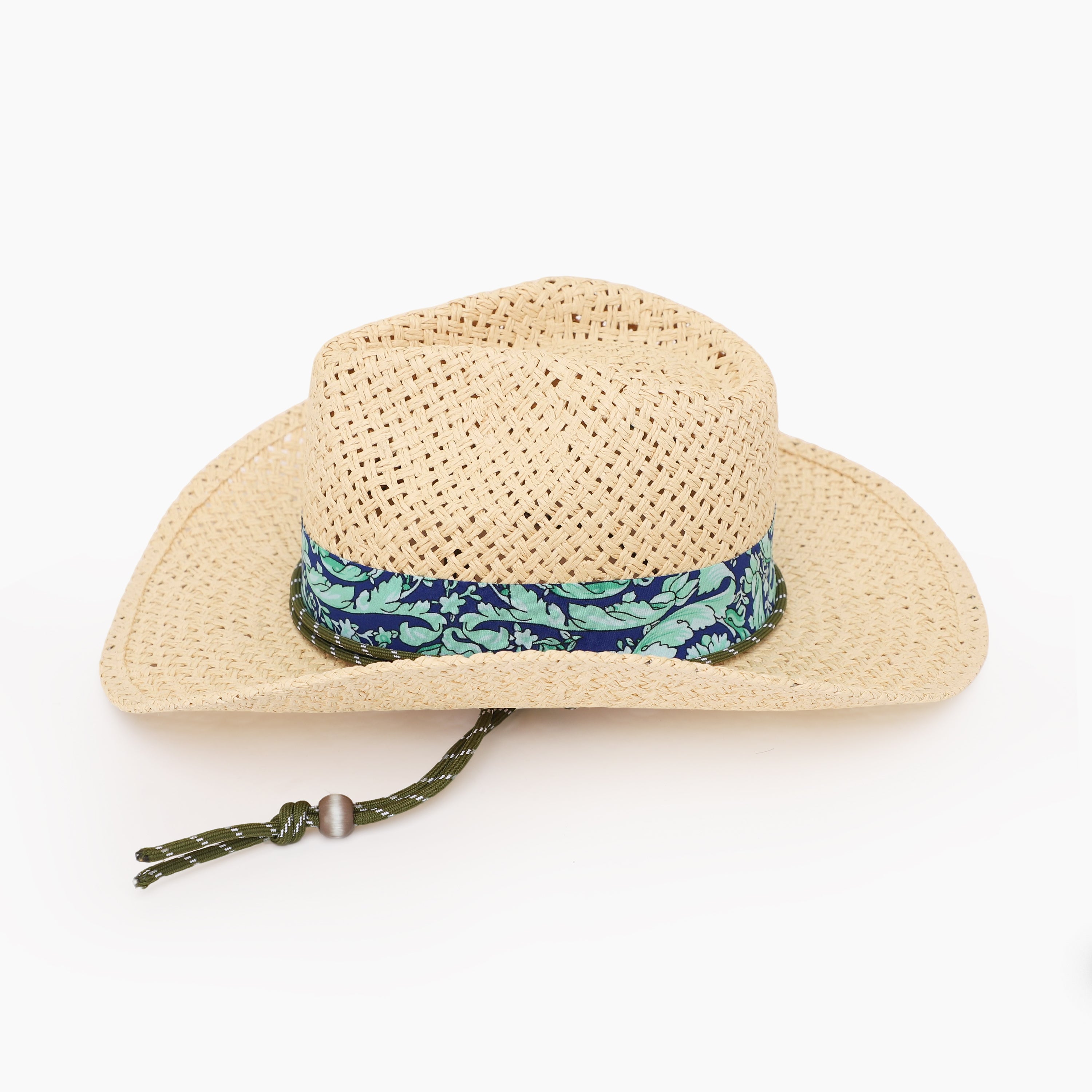 Wholesale Unisex Paper Straw Cowboy Hat with Upturned Brim and UPF 50+ Sun Protection