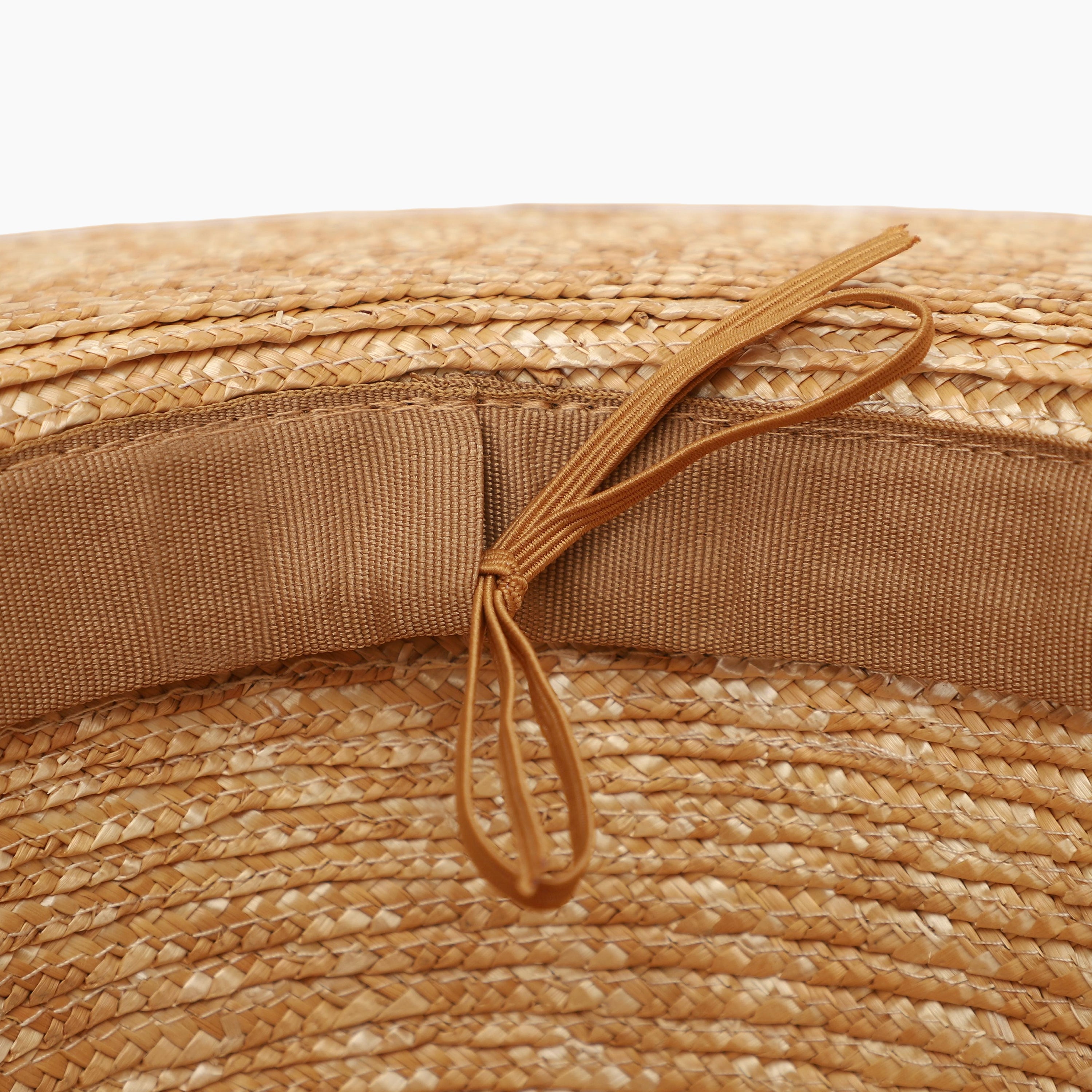 Wholesale Unisex Wheat Straw Fedora Hat with  Flat Brim and UPF 50+ Sun Protection