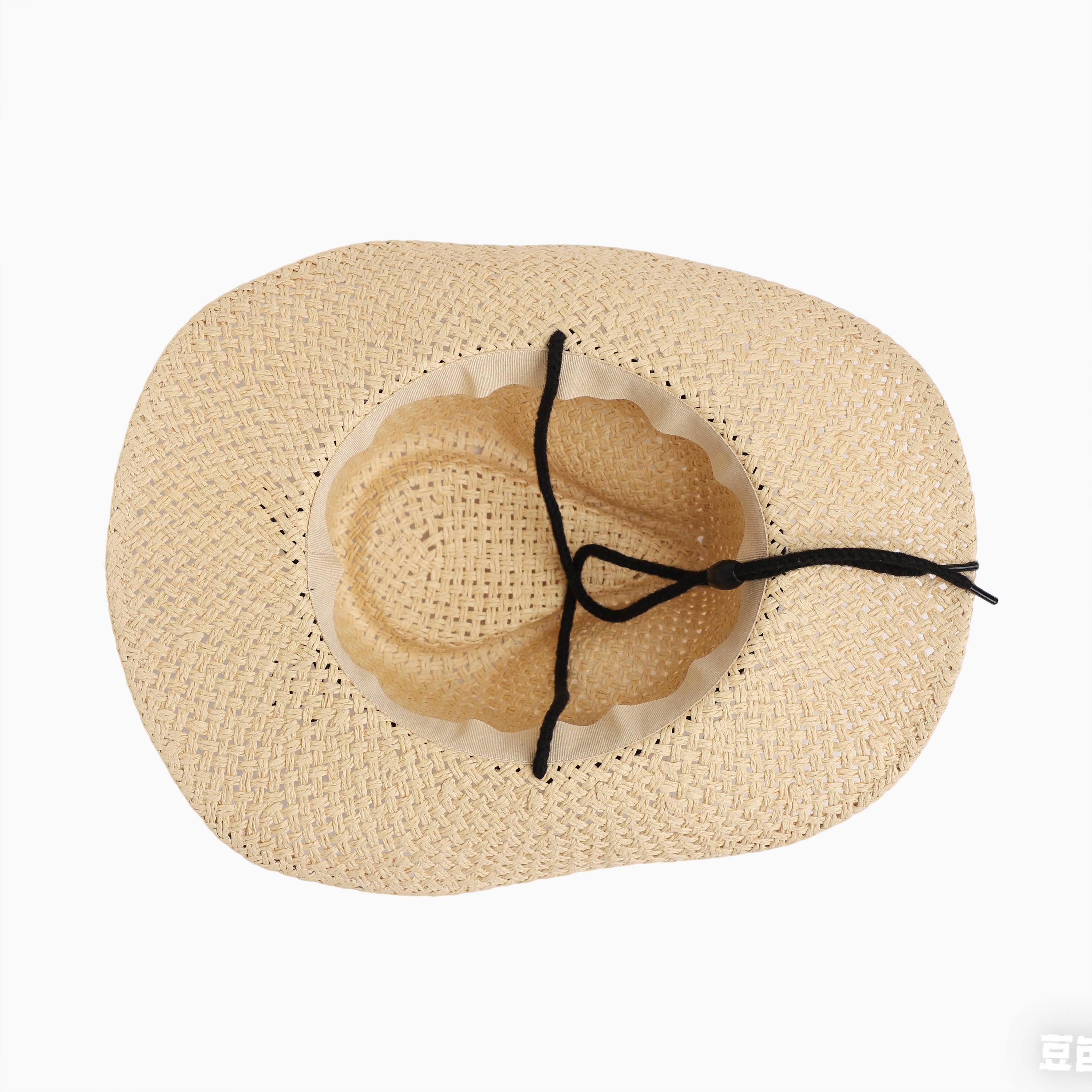 Wholesale Unisex Paper Straw Cowboy Hat with Upturned Brim and UPF 50+ Sun Protection