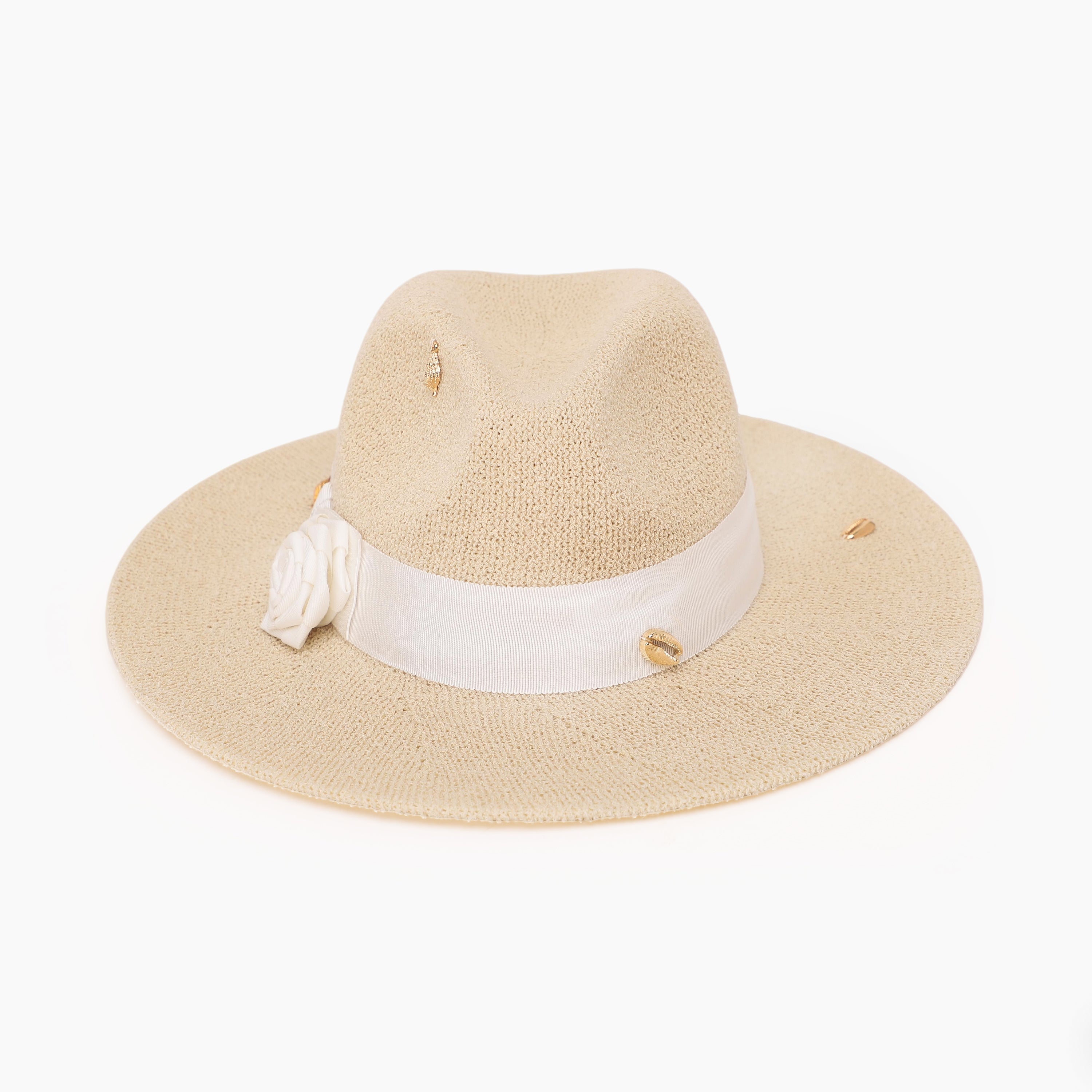 Wholesale Women's Polyester Fedora Hat with  Flat Brim and UPF 50+ Sun Protection