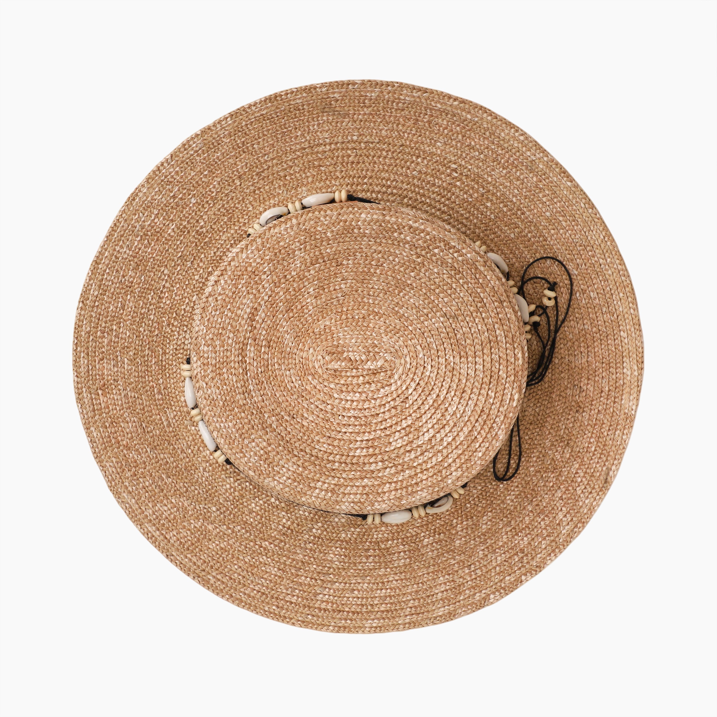 Wholesale Women's Wheat Straw Fedora Hat with  Flat Brim and UPF 50+ Sun Protection