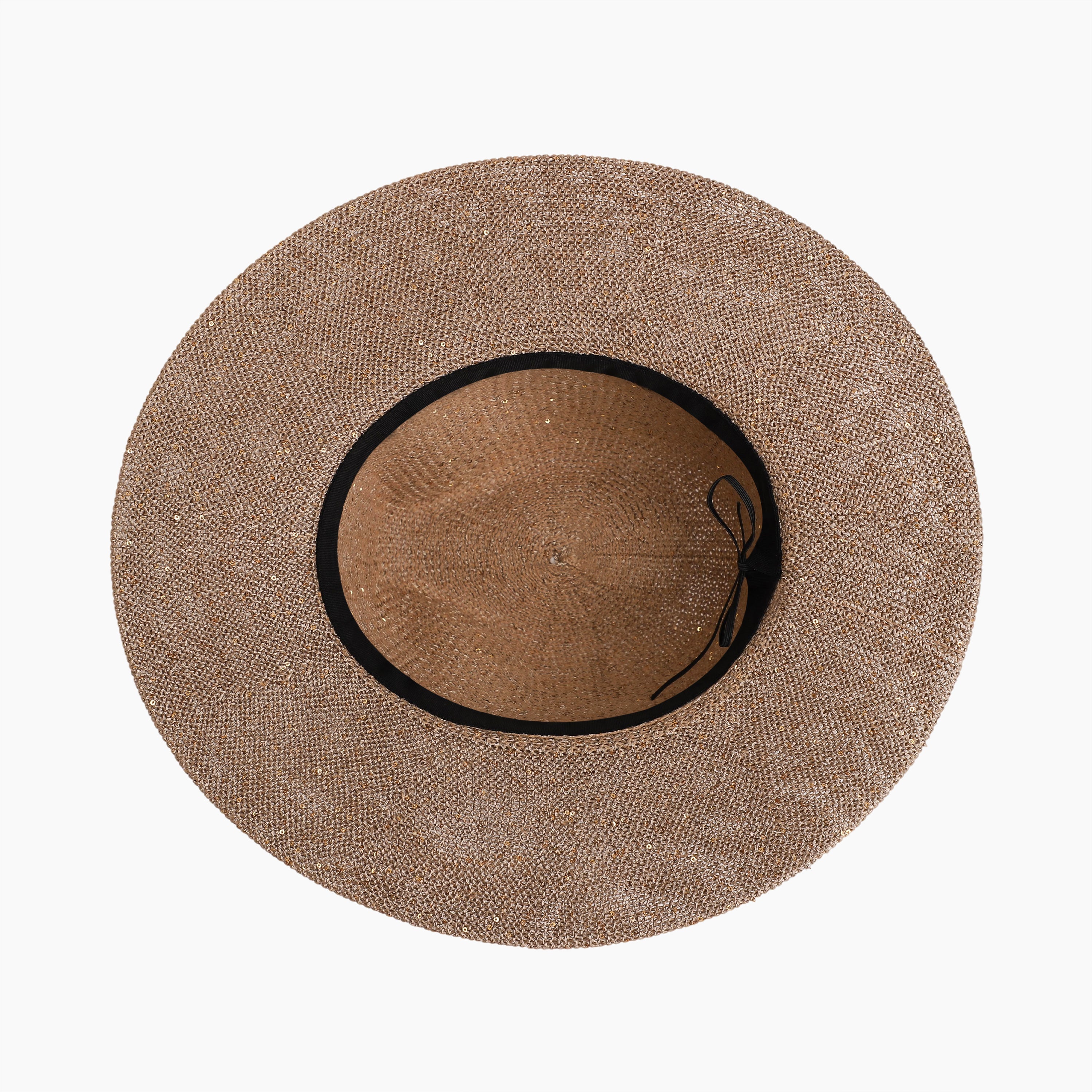 Wholesale Women's Polyester Fedora Hat with  Flat Brim and UPF 50+ Sun Protection