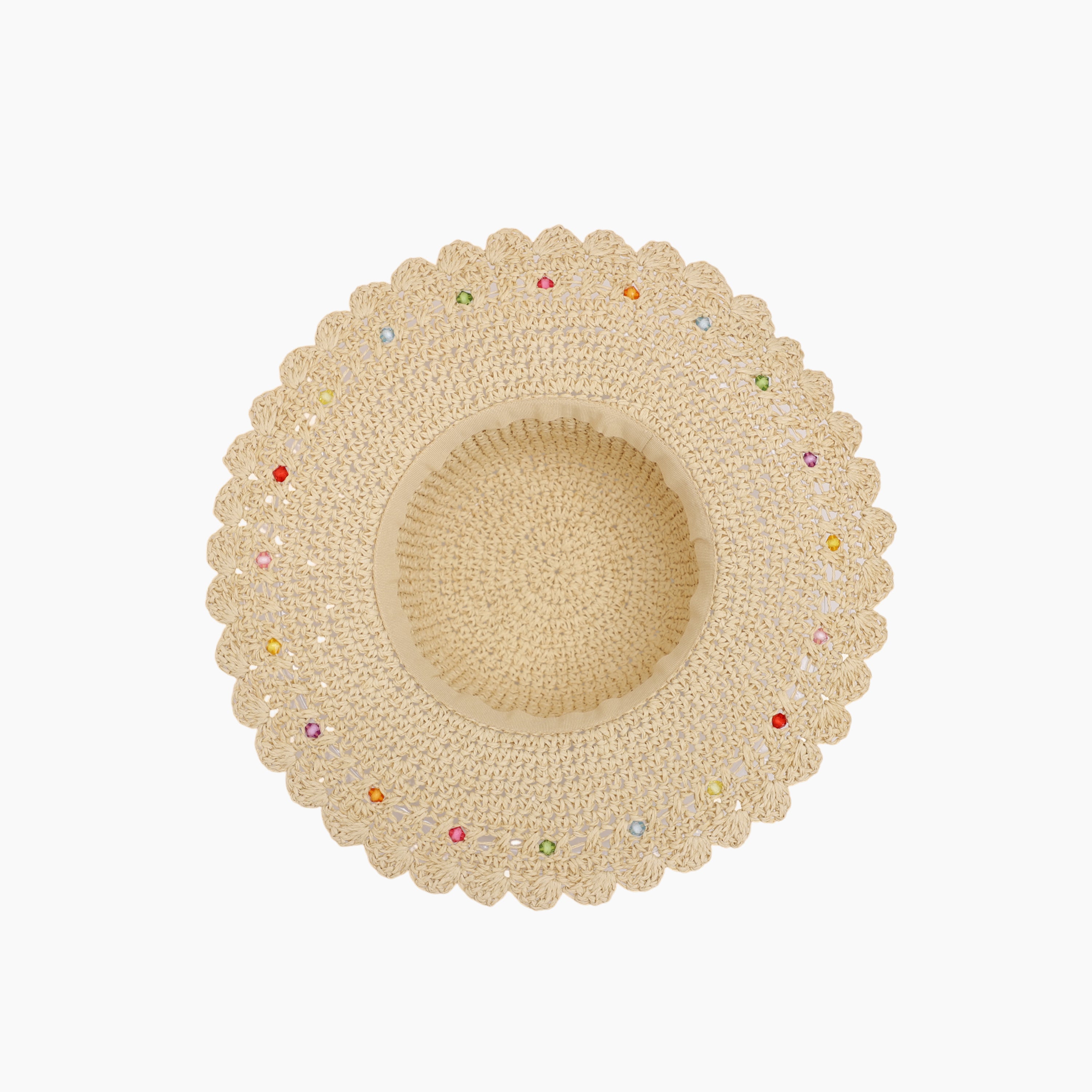 Wholesale Children's Paper Straw Sun Hat for Ages 2-6 with UPF 50+ Sun Protection