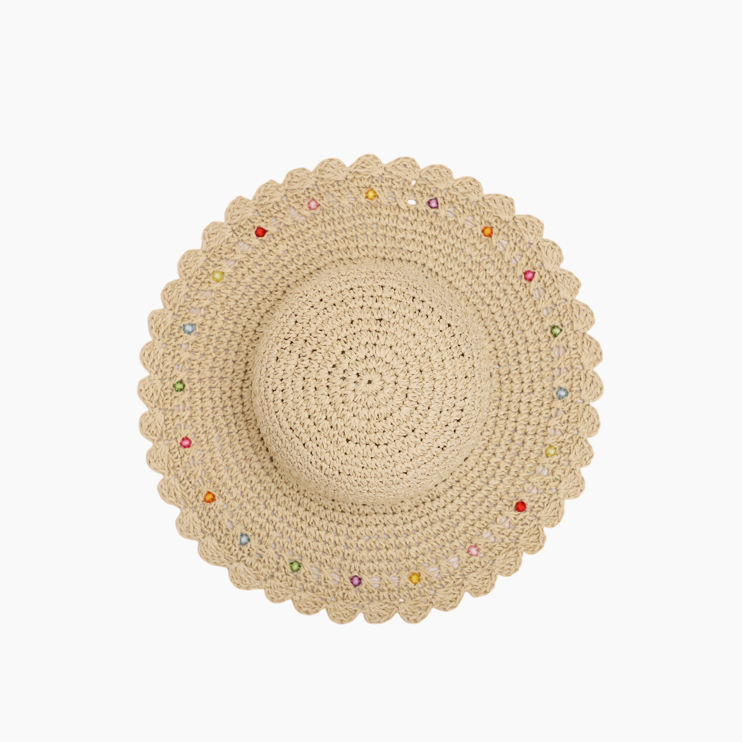 Wholesale Children's Paper Straw Sun Hat for Ages 2-6 with UPF 50+ Sun Protection