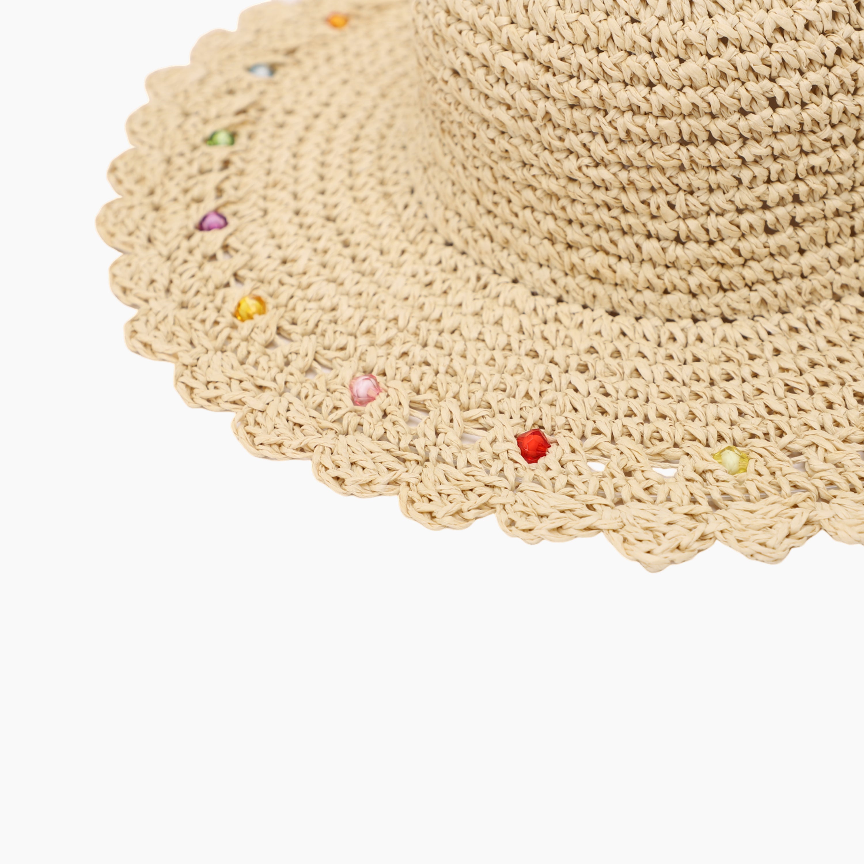 Wholesale Children's Paper Straw Sun Hat for Ages 2-6 with UPF 50+ Sun Protection