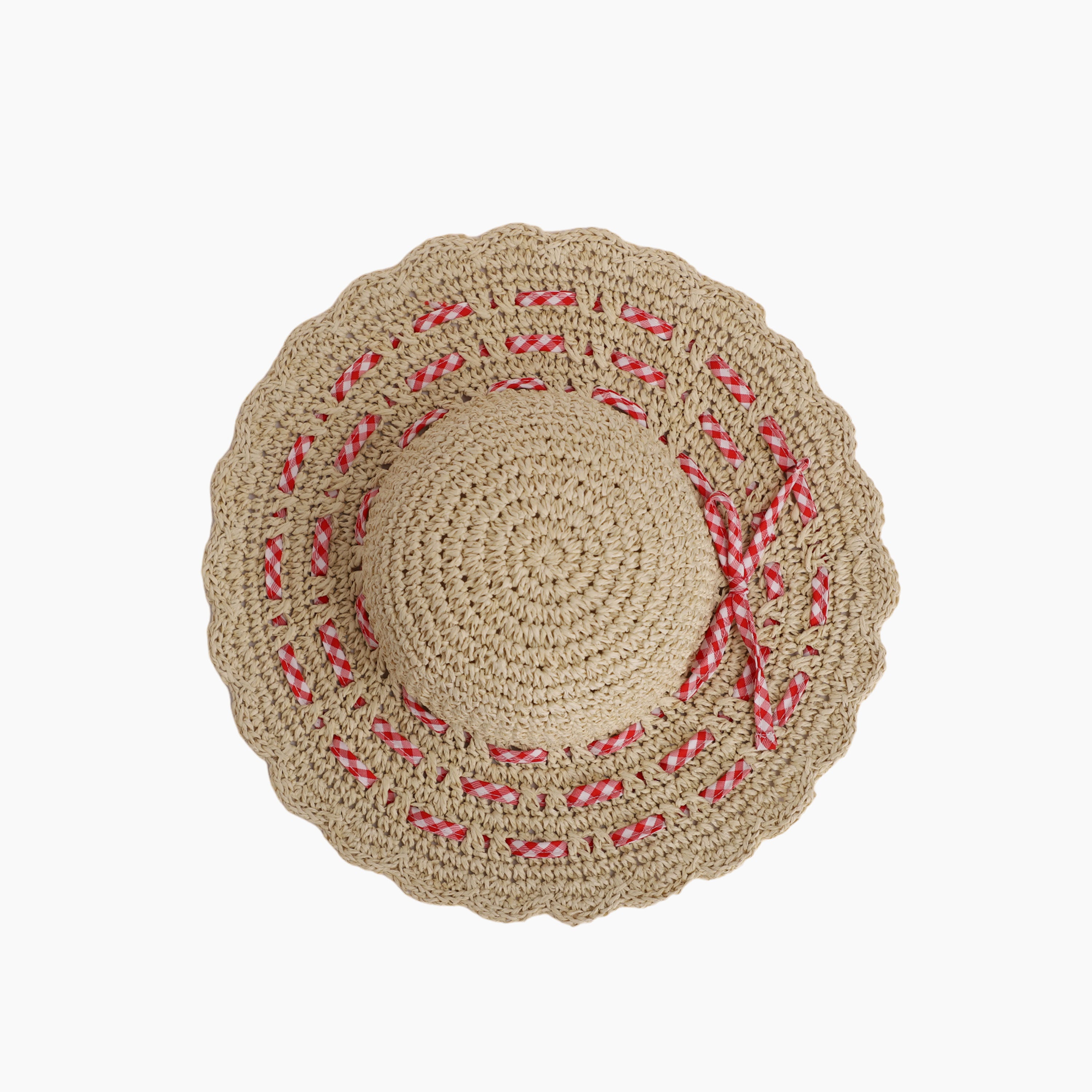 Wholesale Children's Paper Straw Sun Hat for Ages 2-6 with UPF 50+ Sun Protection