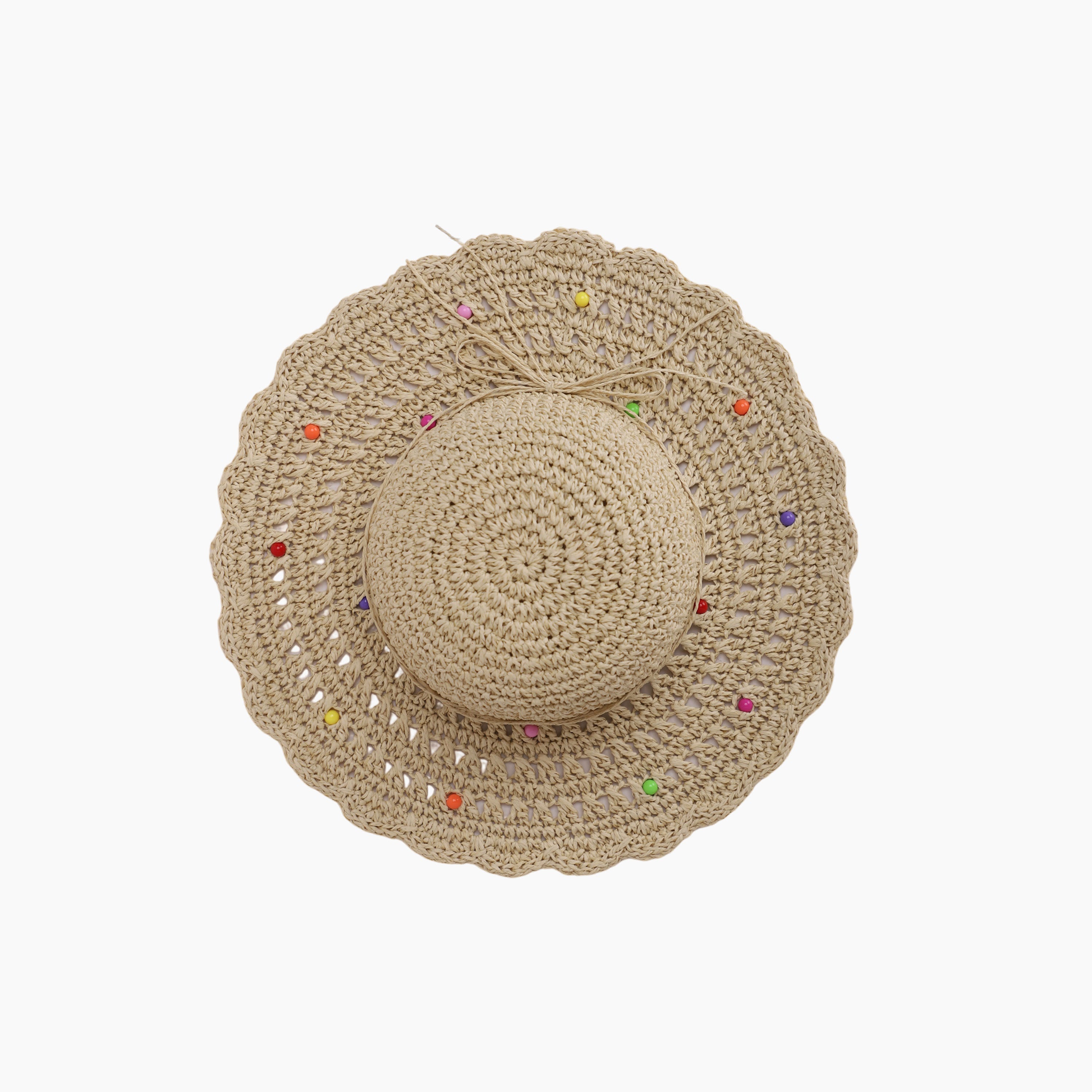 Wholesale Children's Paper Straw Sun Hat for Ages 2-6 with UPF 50+ Sun Protection