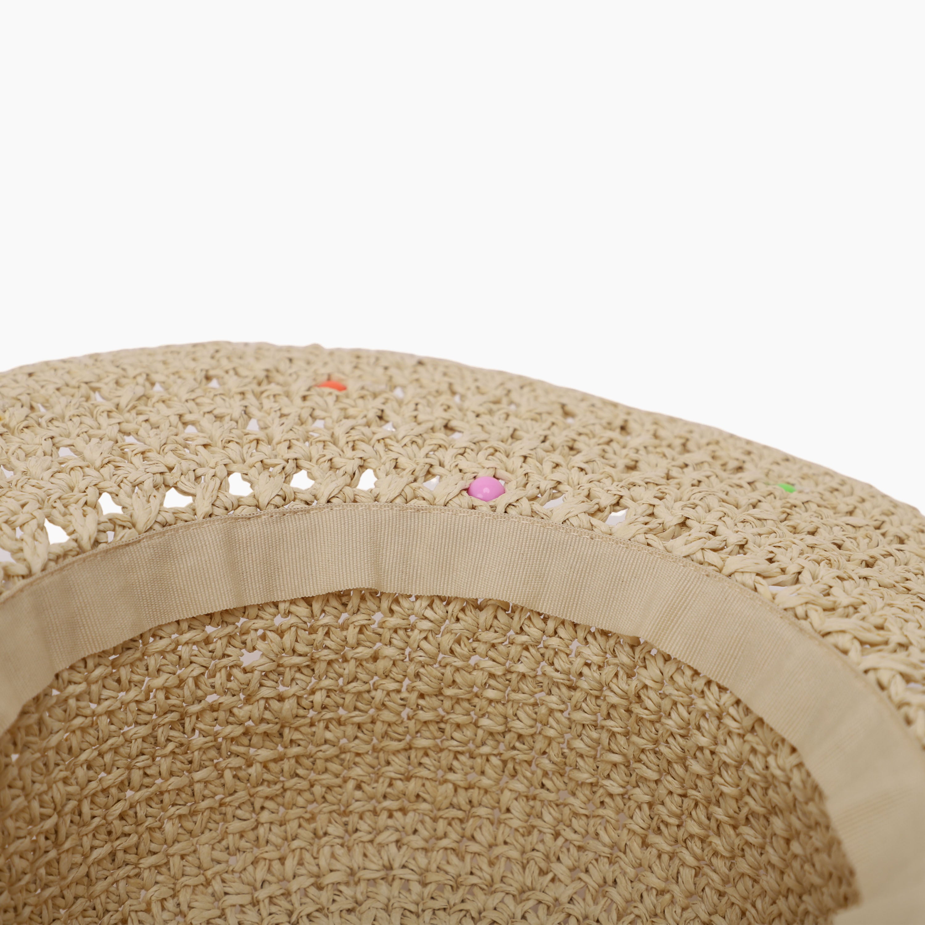 Wholesale Children's Paper Straw Sun Hat for Ages 2-6 with UPF 50+ Sun Protection