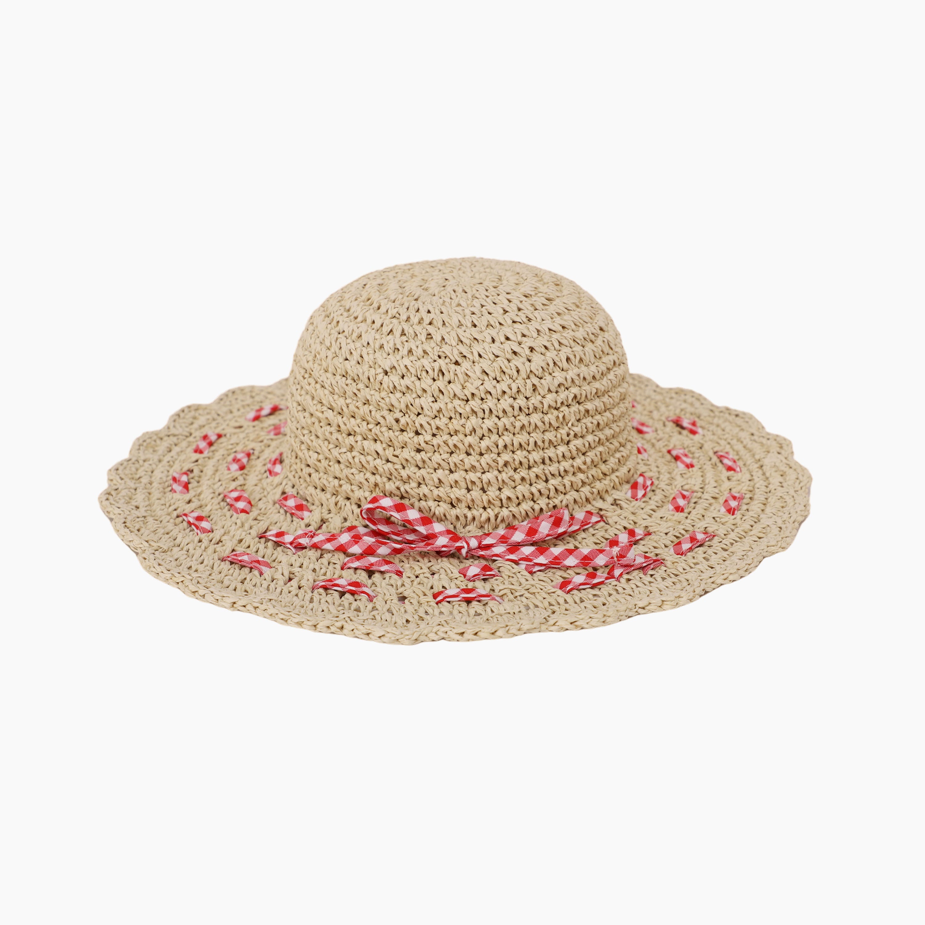 Wholesale Children's Paper Straw Sun Hat for Ages 2-6 with UPF 50+ Sun Protection