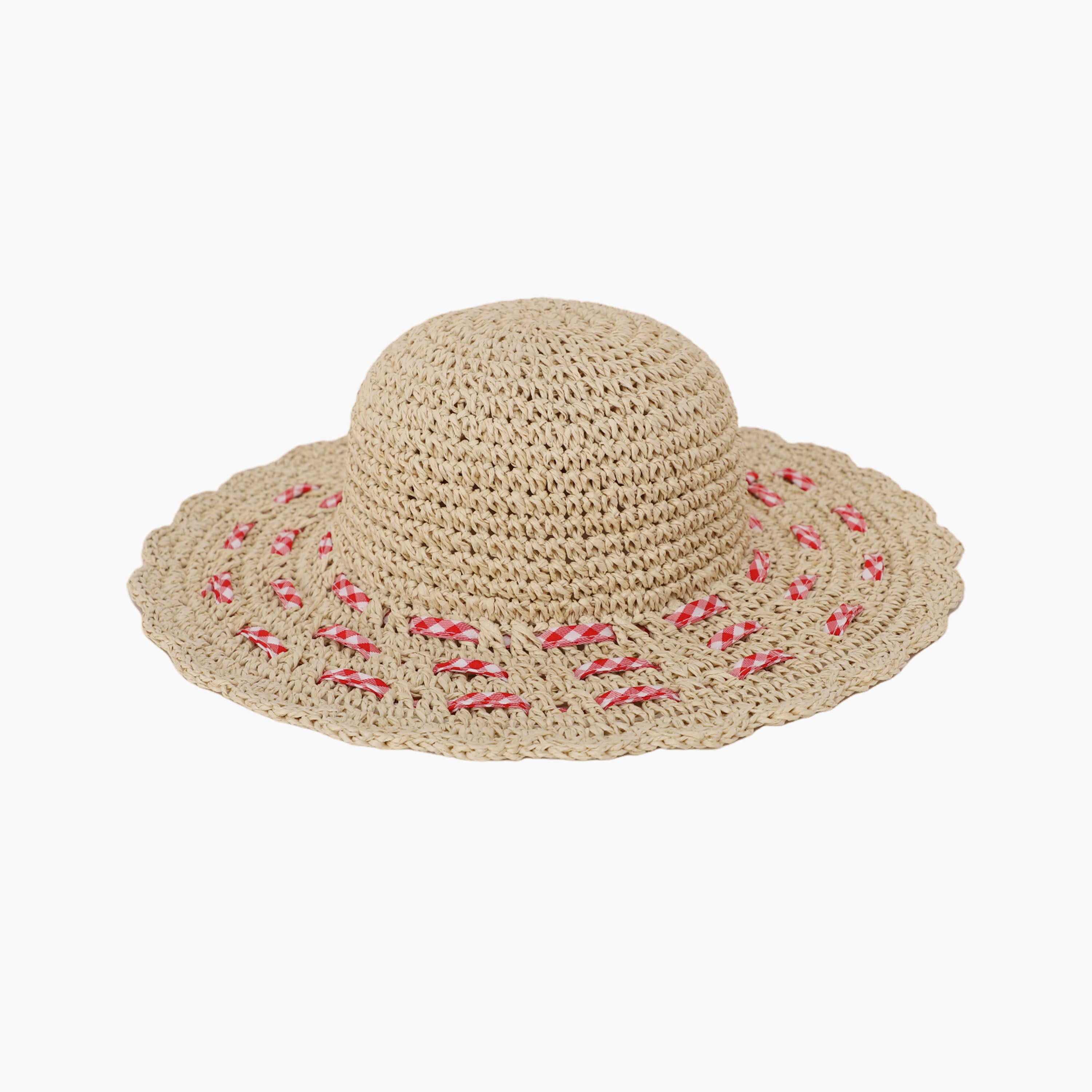 Wholesale Children's Paper Straw Sun Hat for Ages 2-6 with UPF 50+ Sun Protection