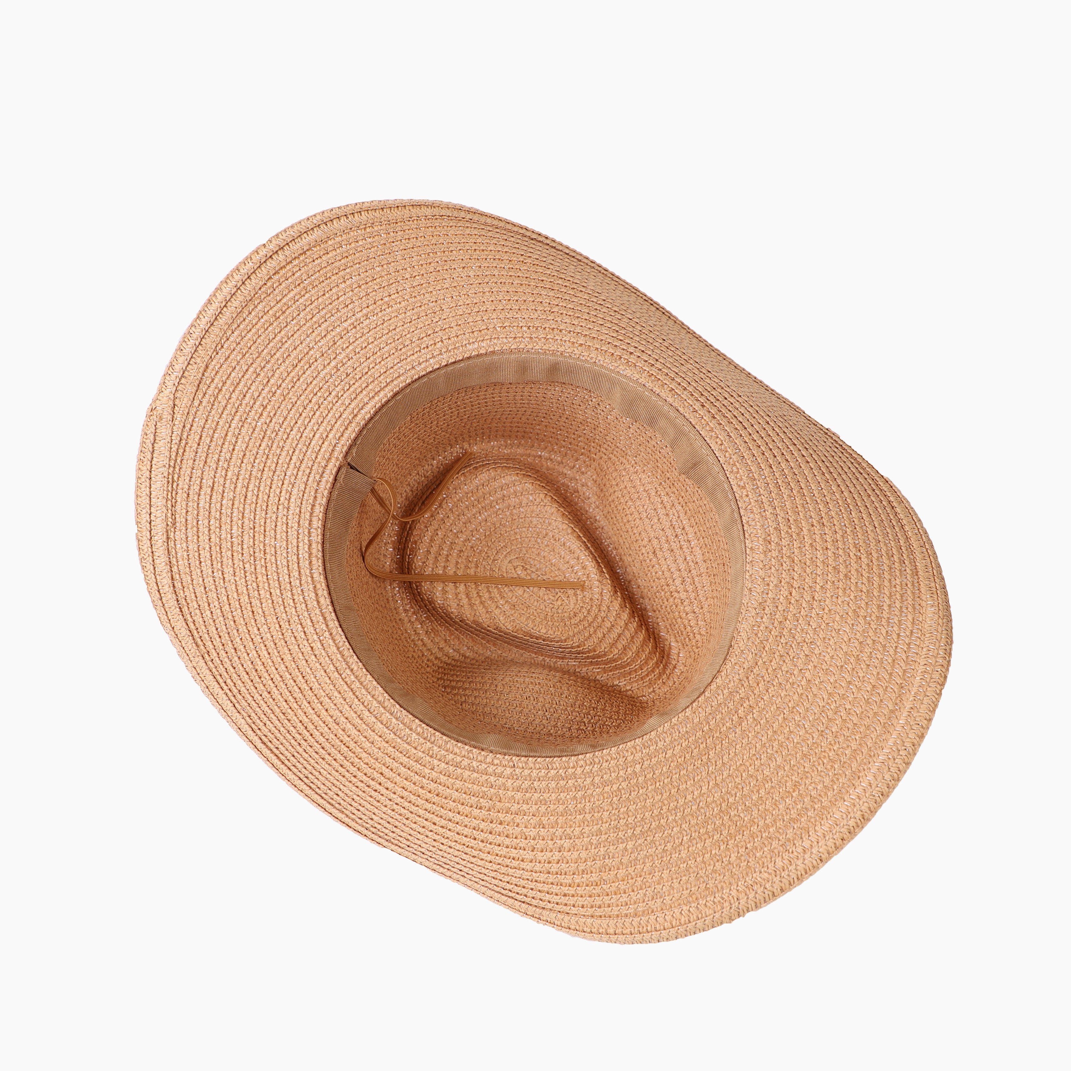 Wholesale Unisex Paper Straw Cowboy Hat with Upturned Brim and UPF 50+ Sun Protection